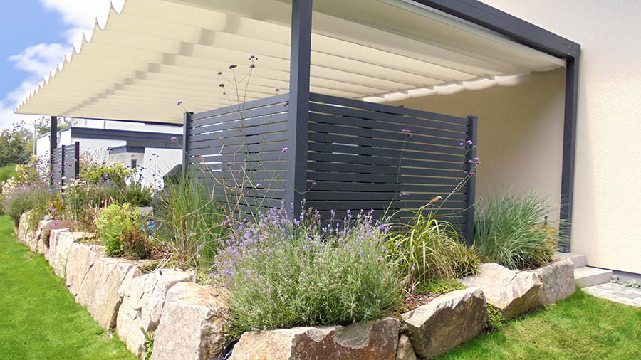 Sichtschutz Aluminium Linz RAL 7016